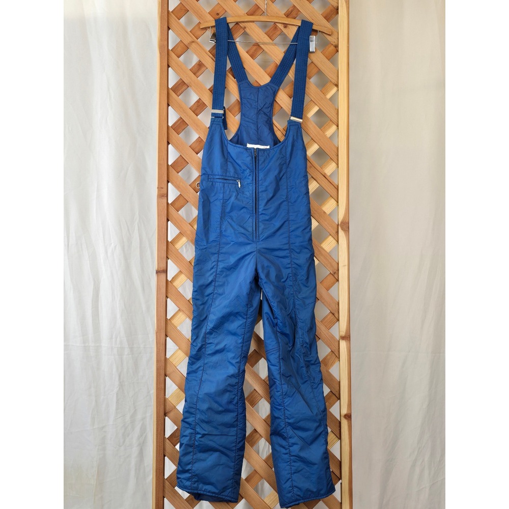 Swing West Ski Bibs Padded Snow Pants SZ: Small Blue Vintage - Good Condition
